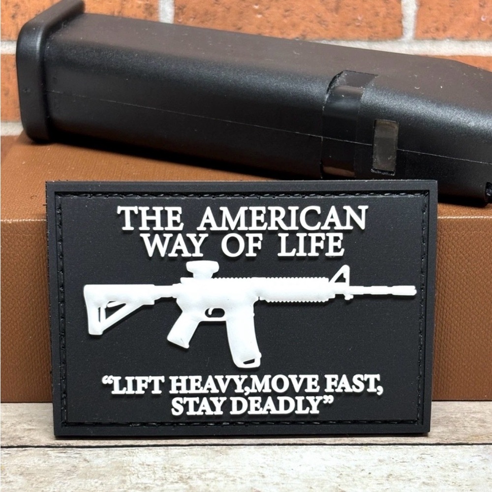 Assault Rifle PVC Patch - Tactical Sniper Patch - AR15 American Morale Patch